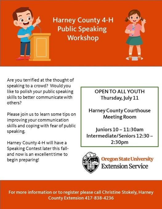 4-H Public Speaking Workshop