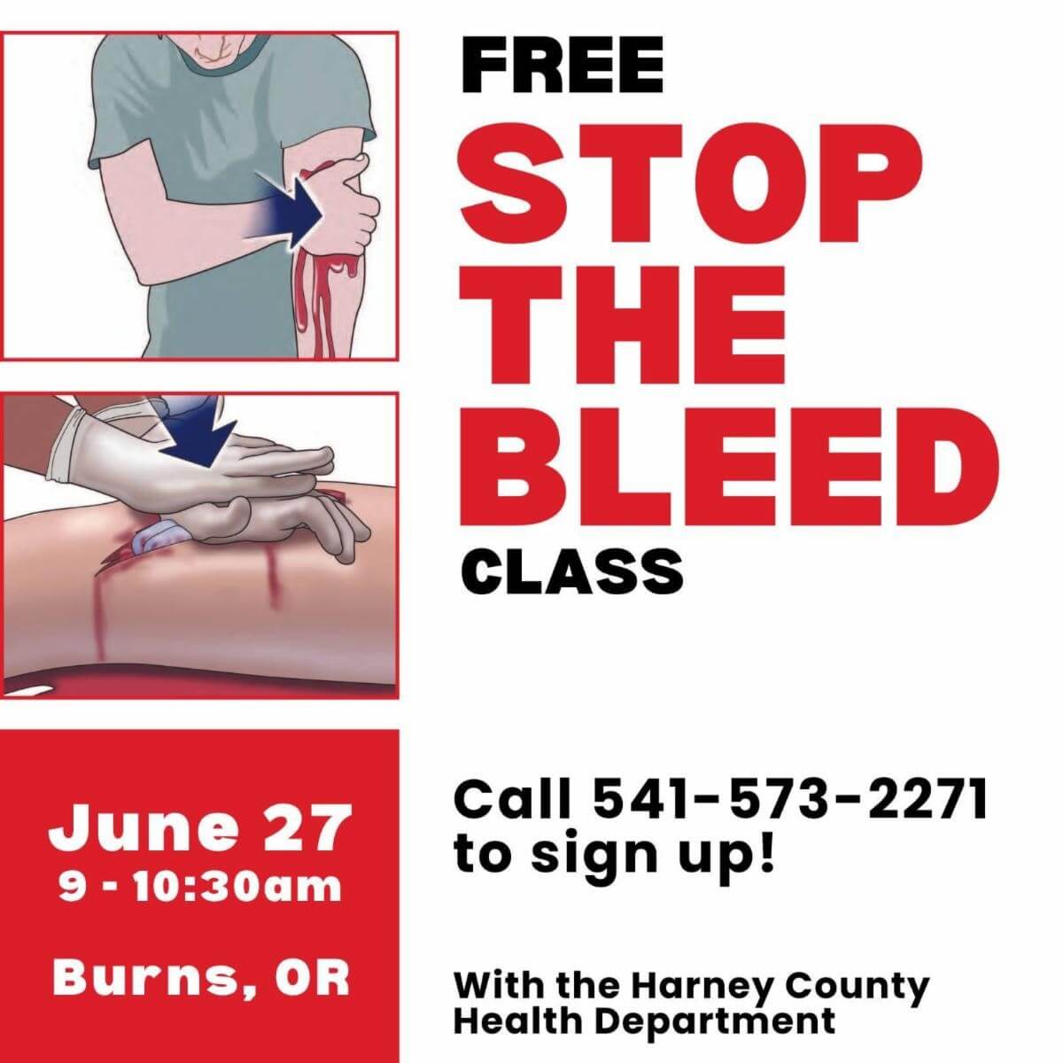 Stop the Bleed Poster