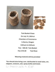 Tule Basket Class